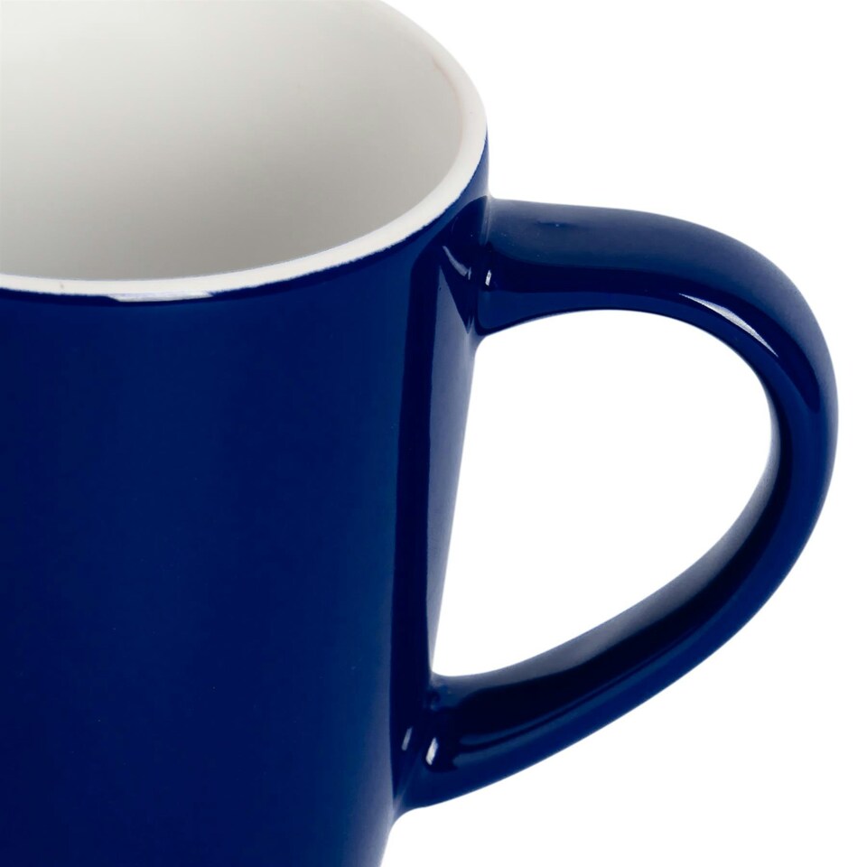 image 1 of Argon Tableware Coloured Coffee Mugs - 350ml - Blue/Navy - Pack of 6 Multi