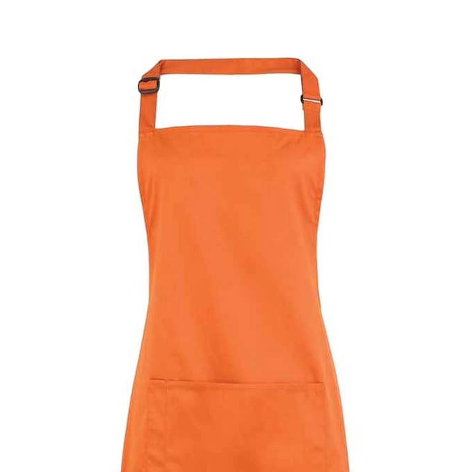 image 1 of Premier Unisex Adult Colours Pocket Full Apron | Orange | Terracotta | One Size | 1