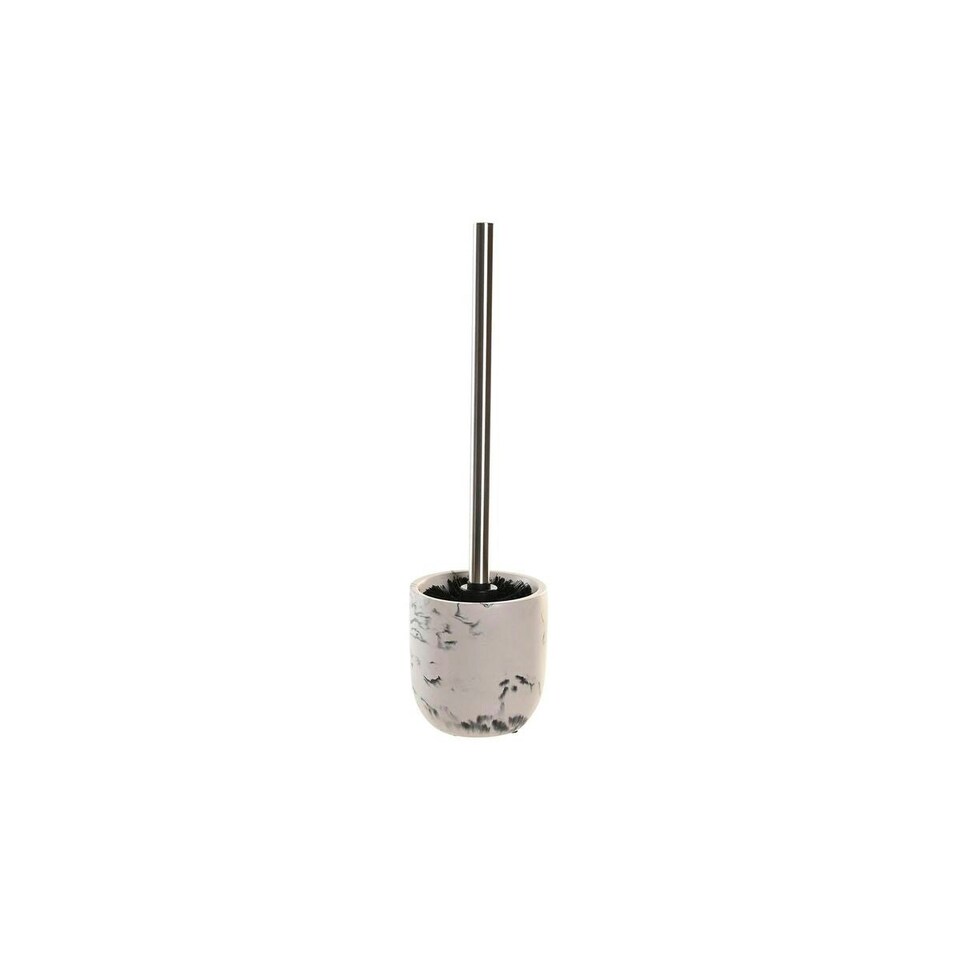 image 1 of Toilet Brush DKD Home Decor Black Cement White 10 x 10 x 36 cm Black