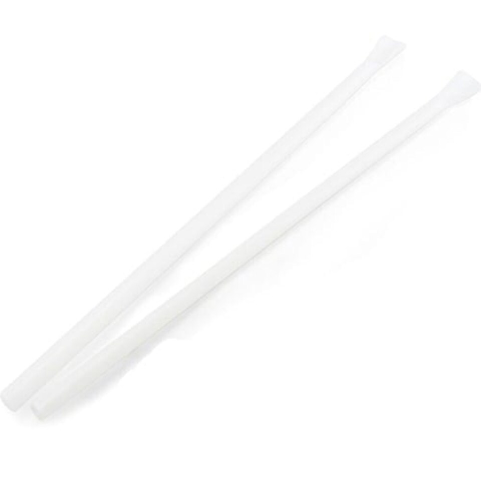 Clear Biodegradable Compostable Smoothie Straws 23cm - Pack of 80