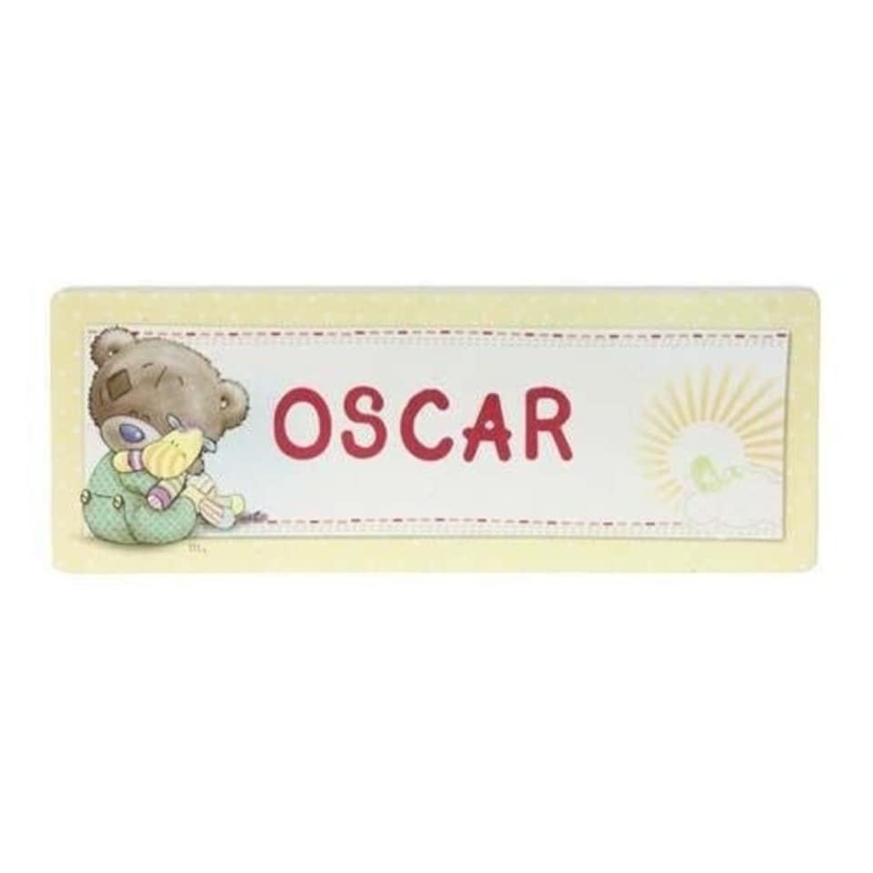 image 1 of Tiny Tatty Teddy Me to You Bear Personalised Door Plaque