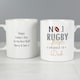 image 7 of Personalised No.1 Rugby Player Mug White