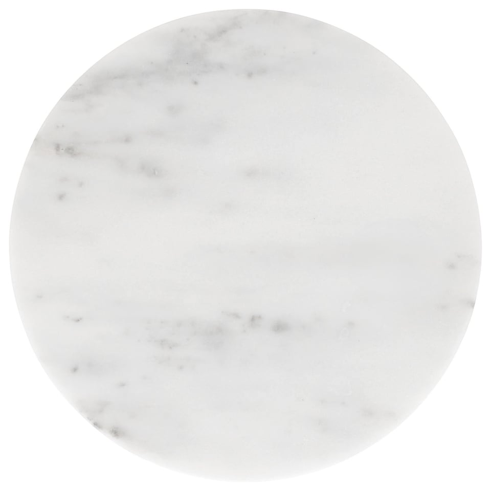 image 1 of Argon Tableware Round Marble Placemats - 30cm - White - Pack of 6 | White | White