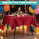 image 9 of Square Damask Table Cloth, Soft Washable Table Cover - 90" x 90"