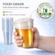 image 4 of Hero Disposable Pint Cups Glasses Clear Plastic Tumblers, Food Grade Cold Drink Cups, UKCA Marked, Lined Pint Measure, Recyclable Party Cups | Clear | Clear | Pint | 50