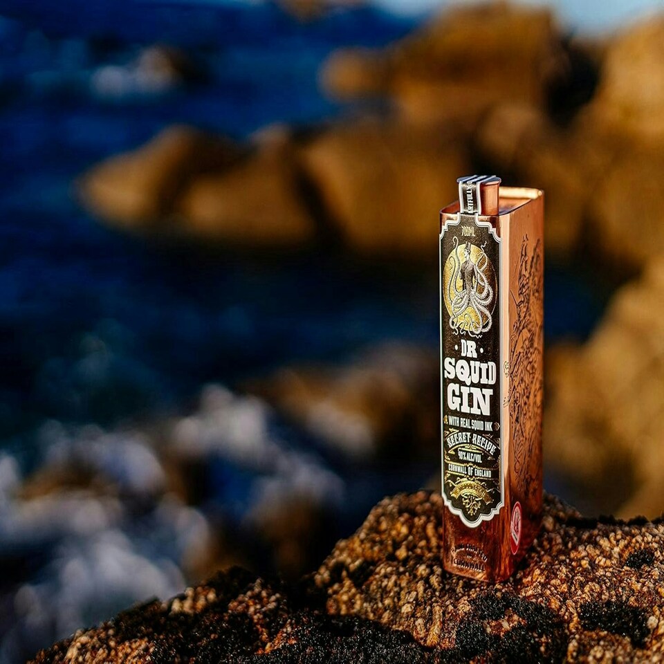 image 1 of Dr Squid Gin Pocketful of Stones Cornish Distillery 70cl