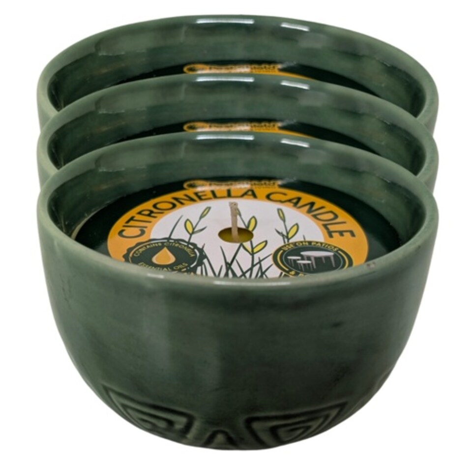 image 1 of Citronella Ceramic Candles (Green) | Green | 3 - Green | One Size | 3