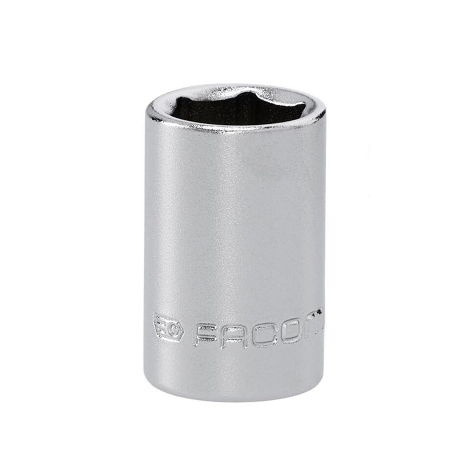 image 1 of Facom R.11HT 6-Point Standard Socket 1/4in Drive 11mm - Chrome Vanadium Satin Finish