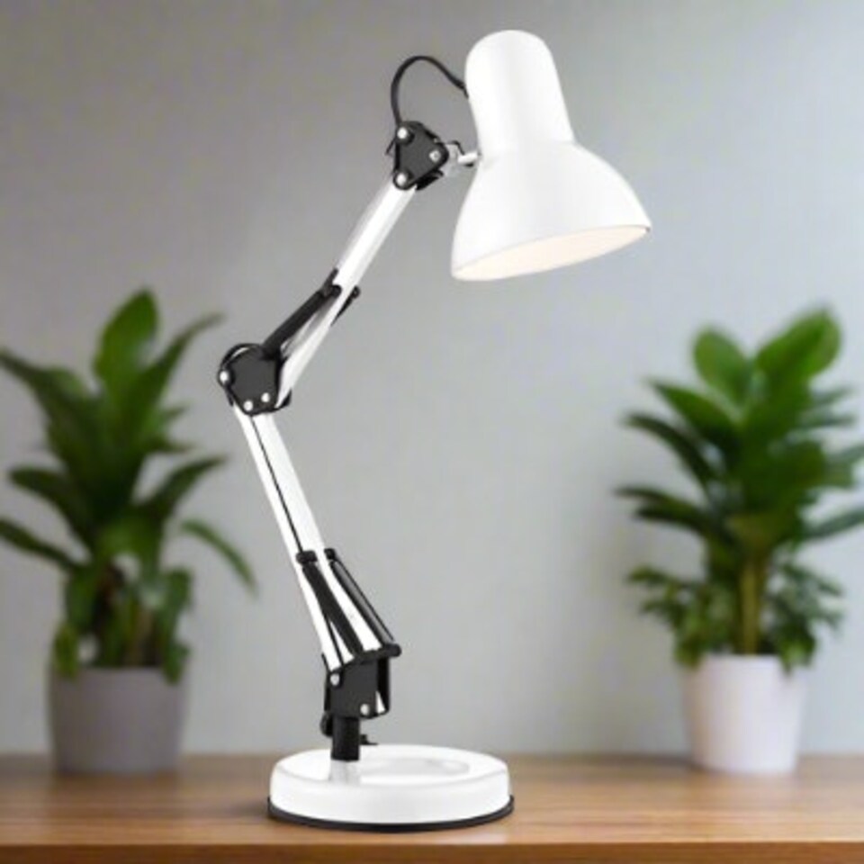 image 1 of CGC DESK Hobby Table Lamp - White Metal White