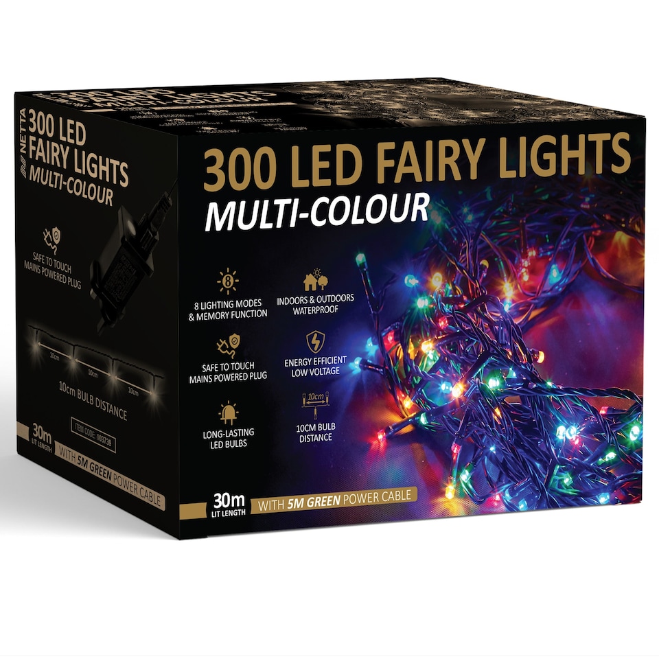 image 1 of NETTA LED Fairy String Lights Outdoor and Indoor Plug In