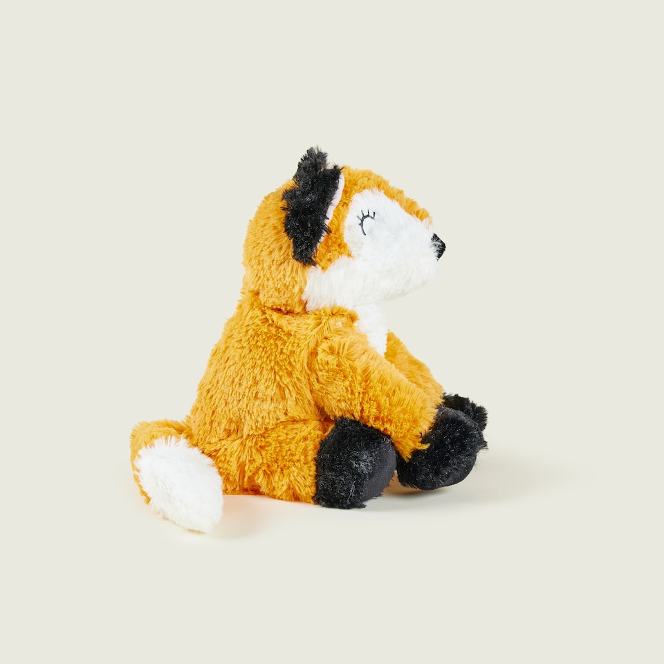image 1 of Warmies Plush Fox Microwavable Weighted, Cuddly Soft Toy Scented with French Lavender, Weighted Teddy Suitable for Adults and Children