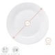 image 3 of Argon Tableware Classic White Dinner Plates - 27cm - Pack of 12 | White | White