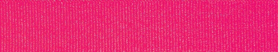 Berisfords 6845 Fluorescent Pink 6mm Grosgrain Ribbon for Dressmaking - per metre