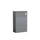 image 1 of Contemporary Compact WC Toilet Unit 500mm - Grey | Grey | Satin Grey | 253 x 502 x 818mm