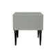 image 3 of Toledo 1 Drawer Bedside Table in Dusk Grey (Ready Assembled) | Grey | Dusk Grey
