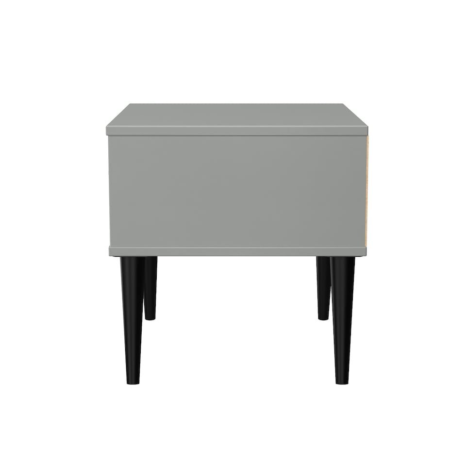 image 1 of Toledo 1 Drawer Bedside Table in Dusk Grey (Ready Assembled) | Grey | Dusk Grey