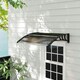 image 7 of Outsunny Outdoor Window Door Canopy Fixed Awning Porch UV Water Cover Brown Brown | Brown