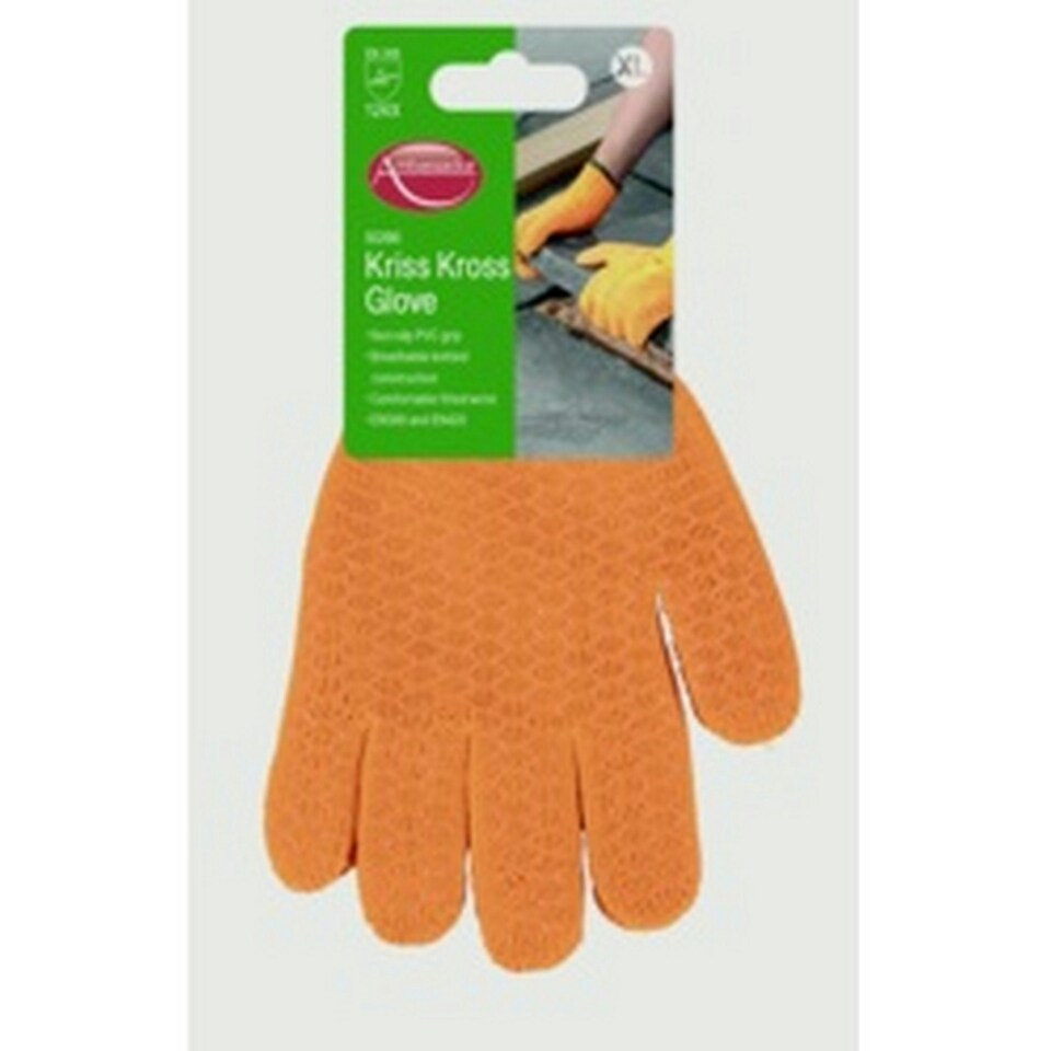Ambassador Kriss Kross Gardening Gloves - Orange - One Size
