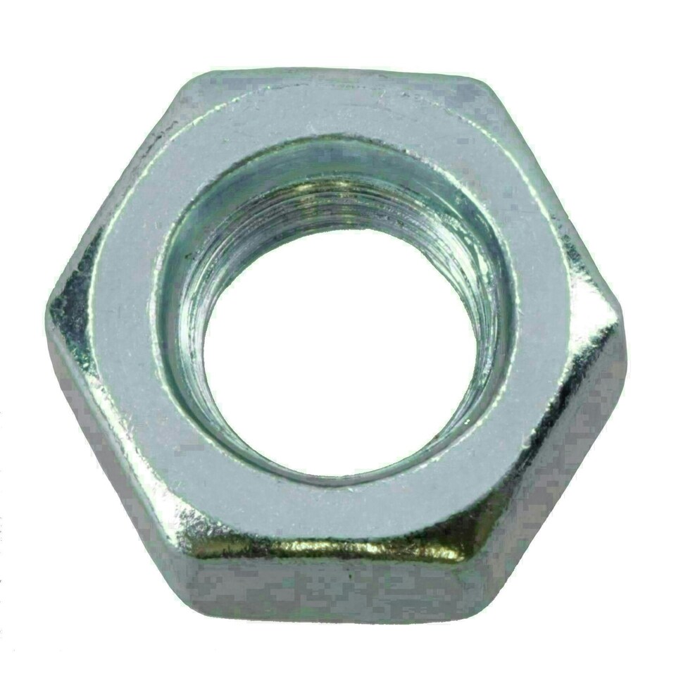 image 1 of M10 x 1.5mm Hex Full Nut Fastener Hexagonal Metric Nuts Grade 8 Zinc Plated 20pk