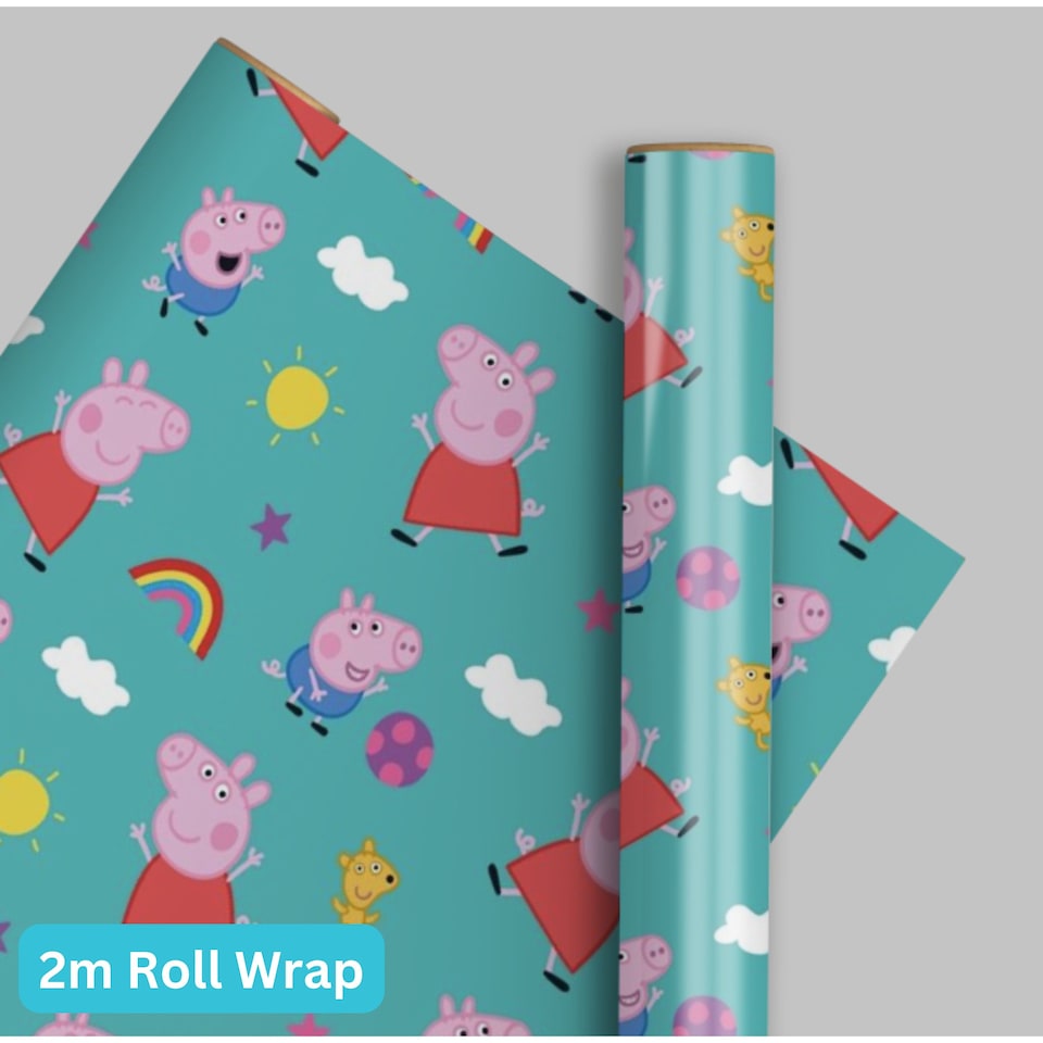 Peppa Pig Gift Wrap Roll 2m