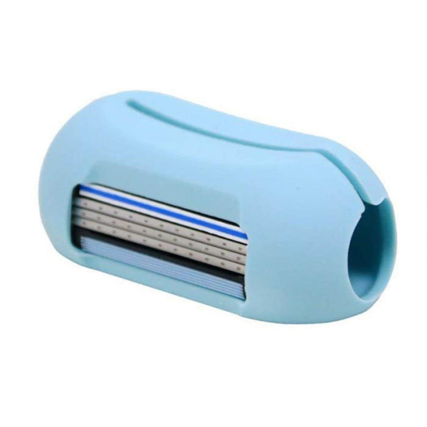 Envie 2 in 1 Finger Shaver Mini Razor Blue Travel Portable Safety Cover Compact
