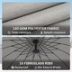 image 4 of Outsunny 2.7 m Cantilever Shanghai Parasol w/ Crank Handle, Cross Base, Grey | Grey | 2.7m x 2.7m x2.60m