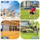 image 5 of COSTWAY Portable Badminton Net Height Adjustable Tennis Net w/ Poles