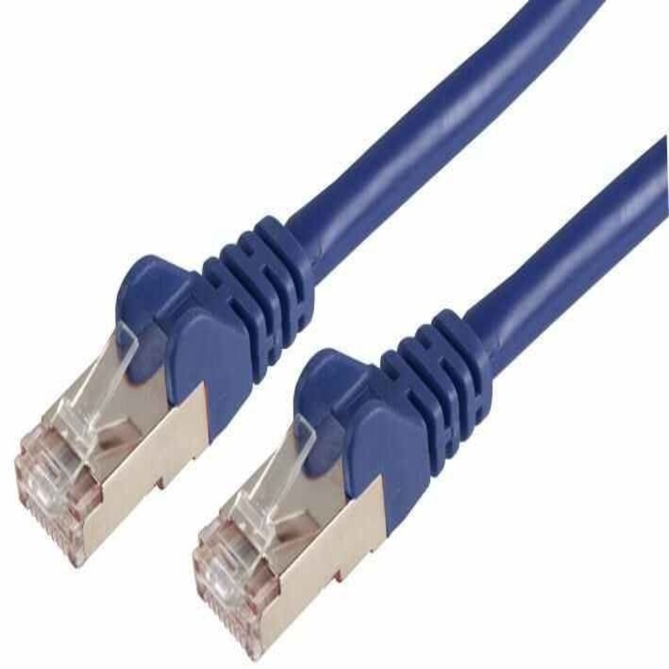 PRO SIGNAL - 0.5m Blue Cat6a LSOH RJ45 Ethernet Patch Lead