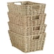 image 1 of VonHaus Storage Seagrass Baskets Brown | One Size