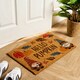 image 1 of OHS Autumal Gonk Pumpkin Heavy Duty Coir Matting Floor Non-Slip Indoor Outdoor Door Mat