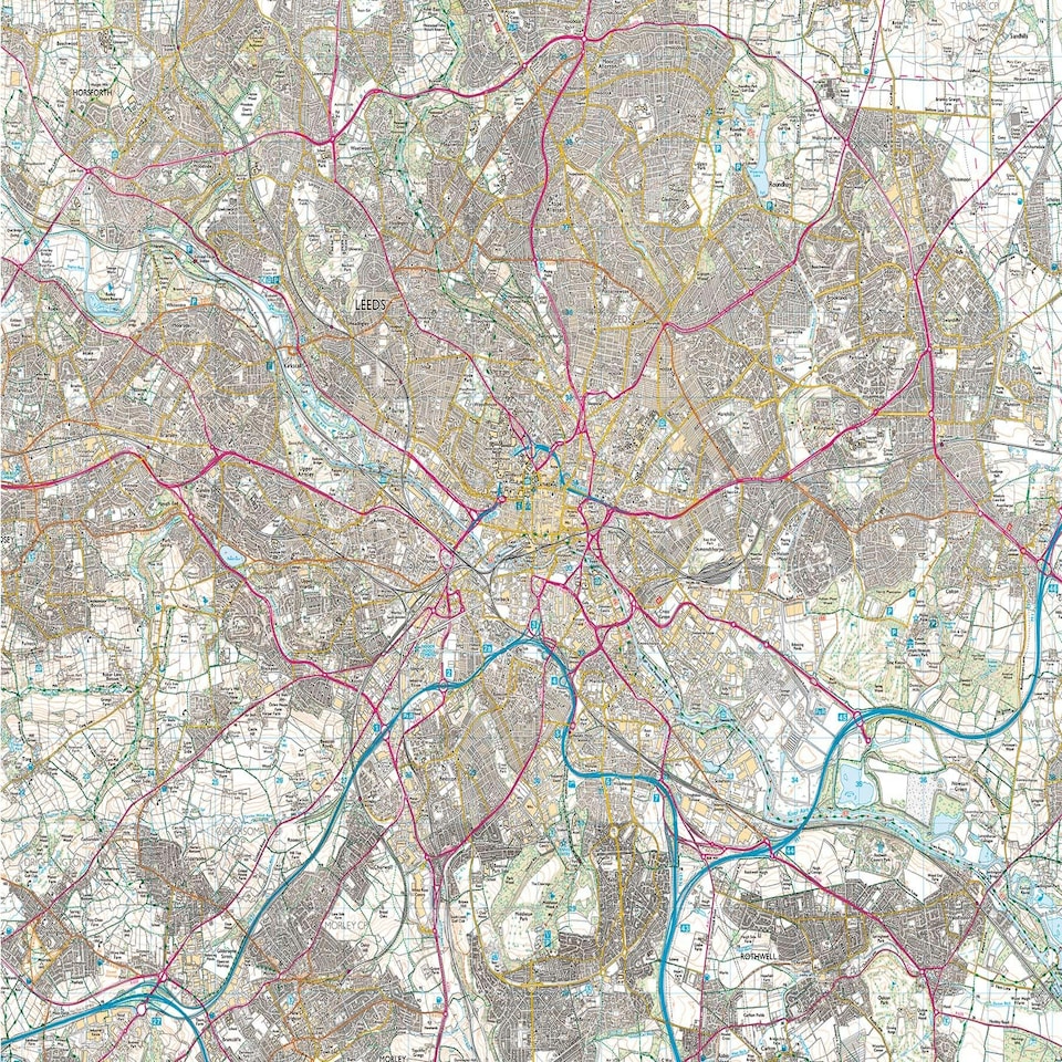 image 1 of Leeds City Map 1000 Piece Jigsaw Puzzle