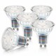 image 1 of BELL Lighting 5 Pack GU10 Premium Quality Glass LED Spotlight Bulbs 3.1W 350lm 38 Deg Beam