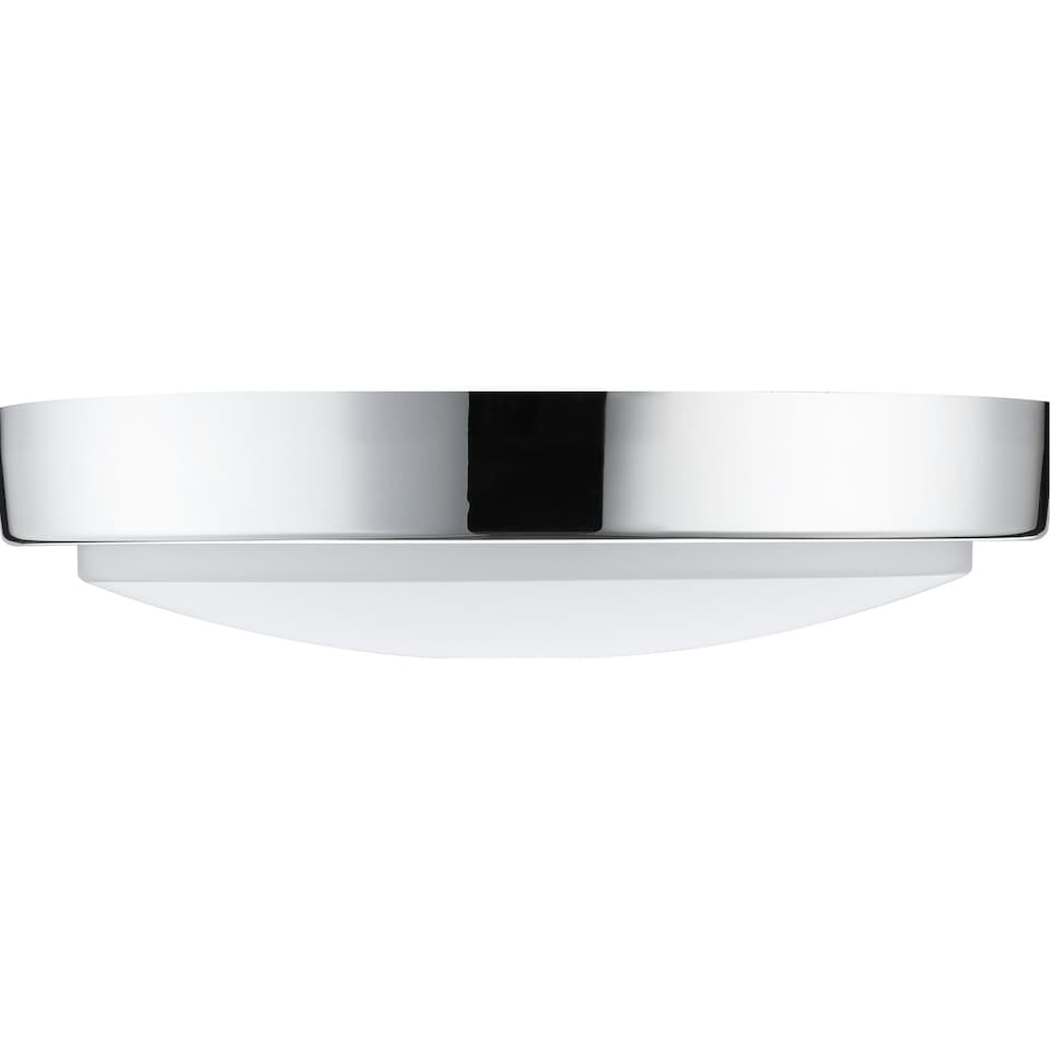 image 1 of Luceco Indoor Bulkhead Light with White & Chrome Bezels, 2800lm