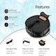 image 4 of Straame Heavy Parasol Base – 46CM Sand-Filled, Weatherproof Stand for Beach, Patio & Garden Umbrella Black