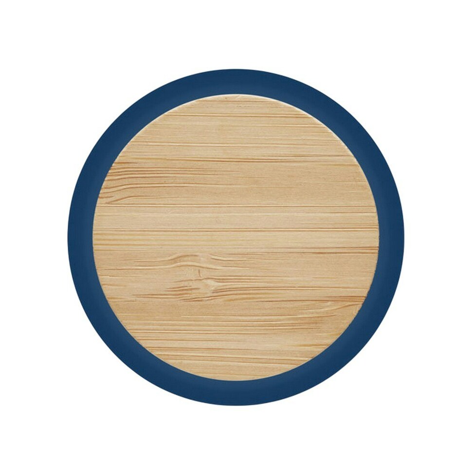 image 1 of MidOcean Abe Frosted Bamboo 500ml Bottle - Transparent Blue - One Size Blue | One Size