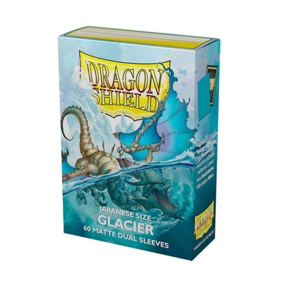 Dragon Shield - Matte Dual Sleeves (60) - Japanese size - Glacier