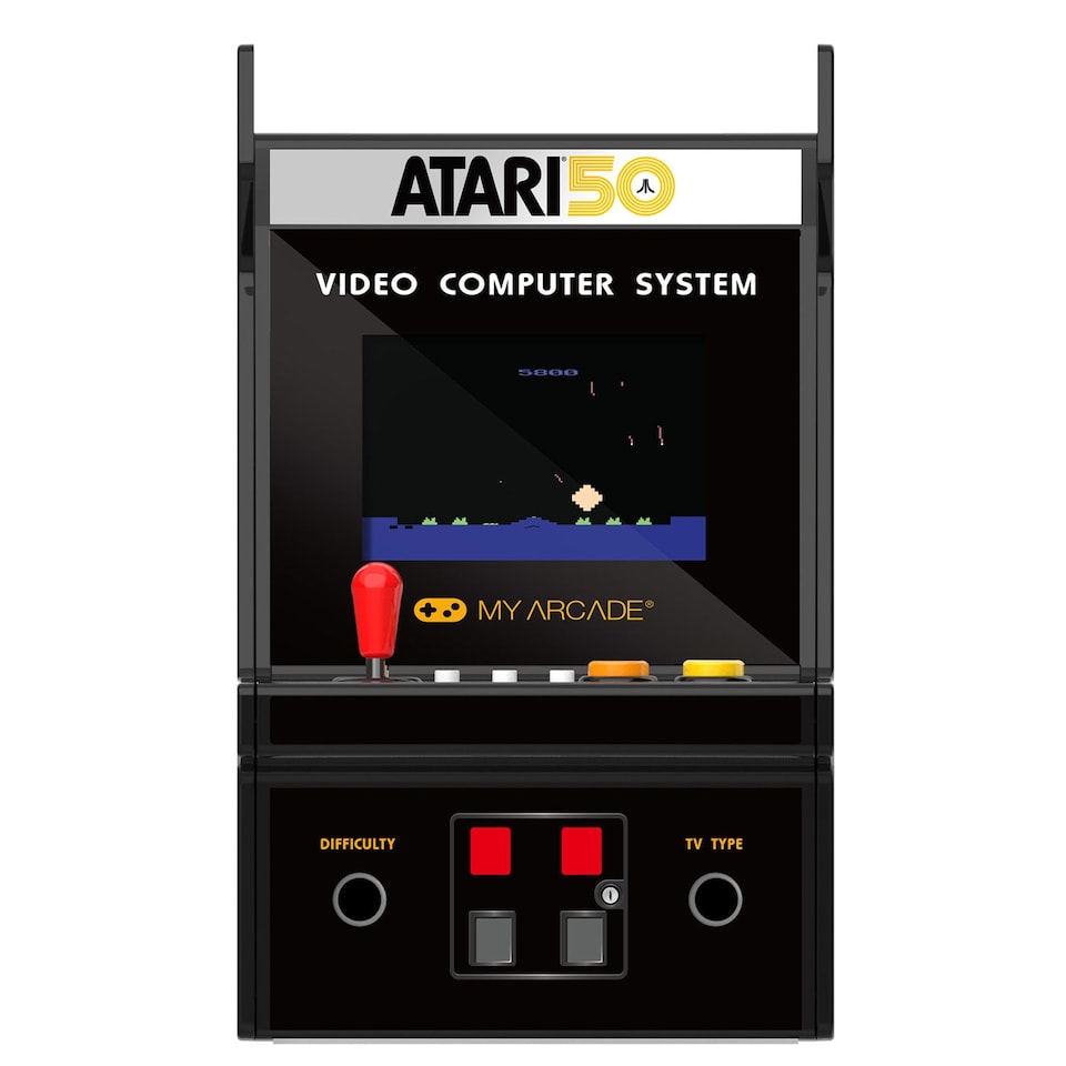 image 1 of Atari Portable Retro Arcade Micro Player Pro 6.7" (100 Games in 1)