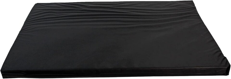 image 1 of Actiaspet Heavy Duty Waterproof Dog Crate Bed with Hard Wearing 1000D Polyester Faux Leather Outer (Black, X Large)
