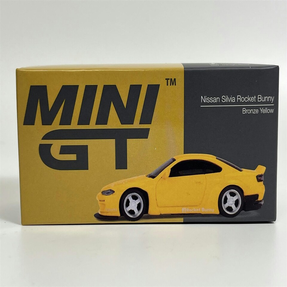 image 1 of Nissan Silvia Rocket Bunny RHD Bronze Yellow RHD 1:64 Scale Mini GT MGT00643R
