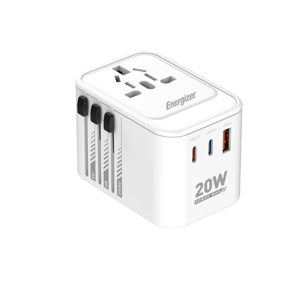 image 1 of Energizer International Travel Adapter 20W PD Charger White