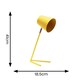 image 2 of ValueLights Lark Mustard Yellow Metal Task Reading Compact Desk Table Lamp with LED Bulb Yellow