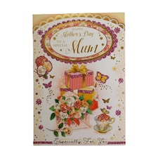 To A Special Mum Roses And Gift Design Mother's Day Card
