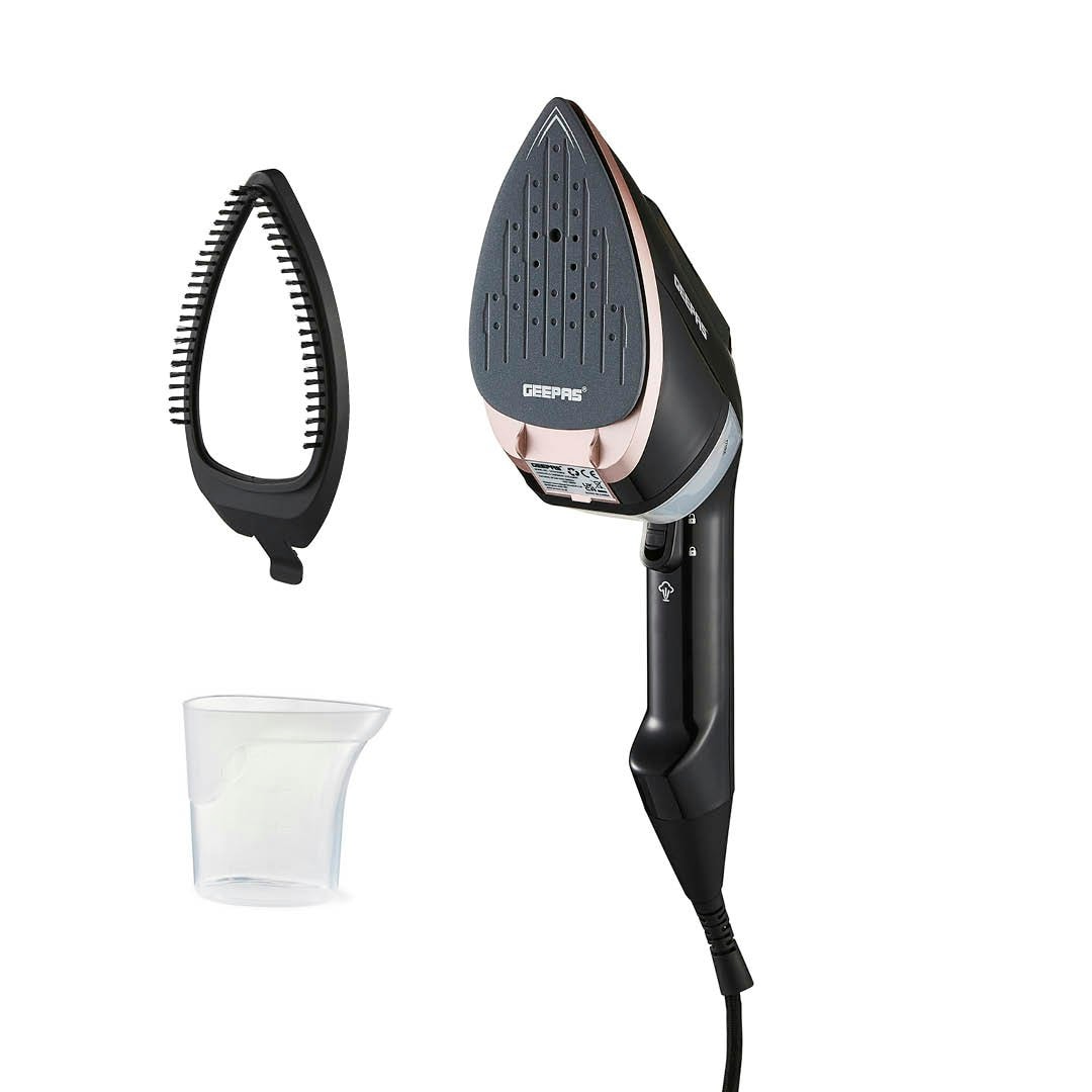 GEEPAS 2-in-1 Travel Garment Steamer & Steam Iron, 1950W Black
