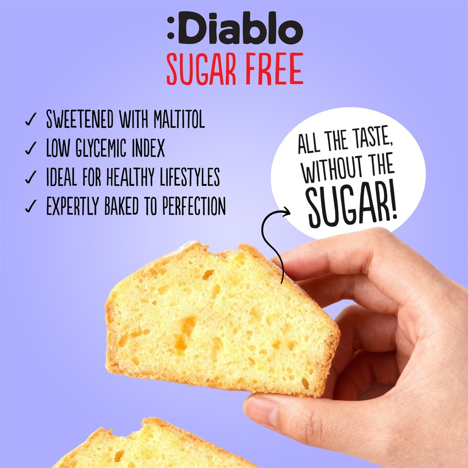 image 1 of Diablo Sugar Free Orange Cake 200g