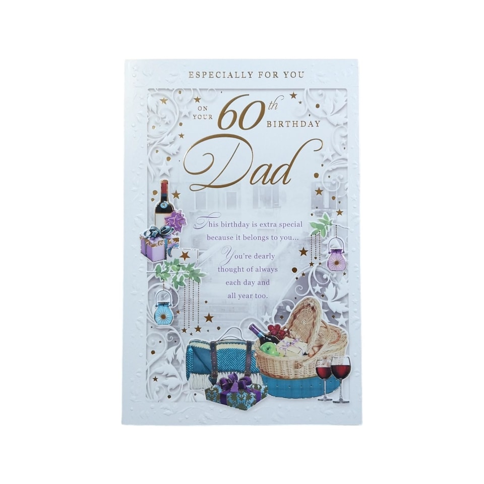 image 1 of On Your 60th Birthday Dad Opacity Card