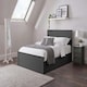 image 1 of New England Anthracite Ottoman Bed - Double 4ft 6" (135cm)