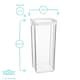 image 3 of Argon Tableware Food Storage Containers - 1.8 Litre - White - Pack of 3 - Resuable Container Meal Prep Container Tub Tupperware Airtight Lid