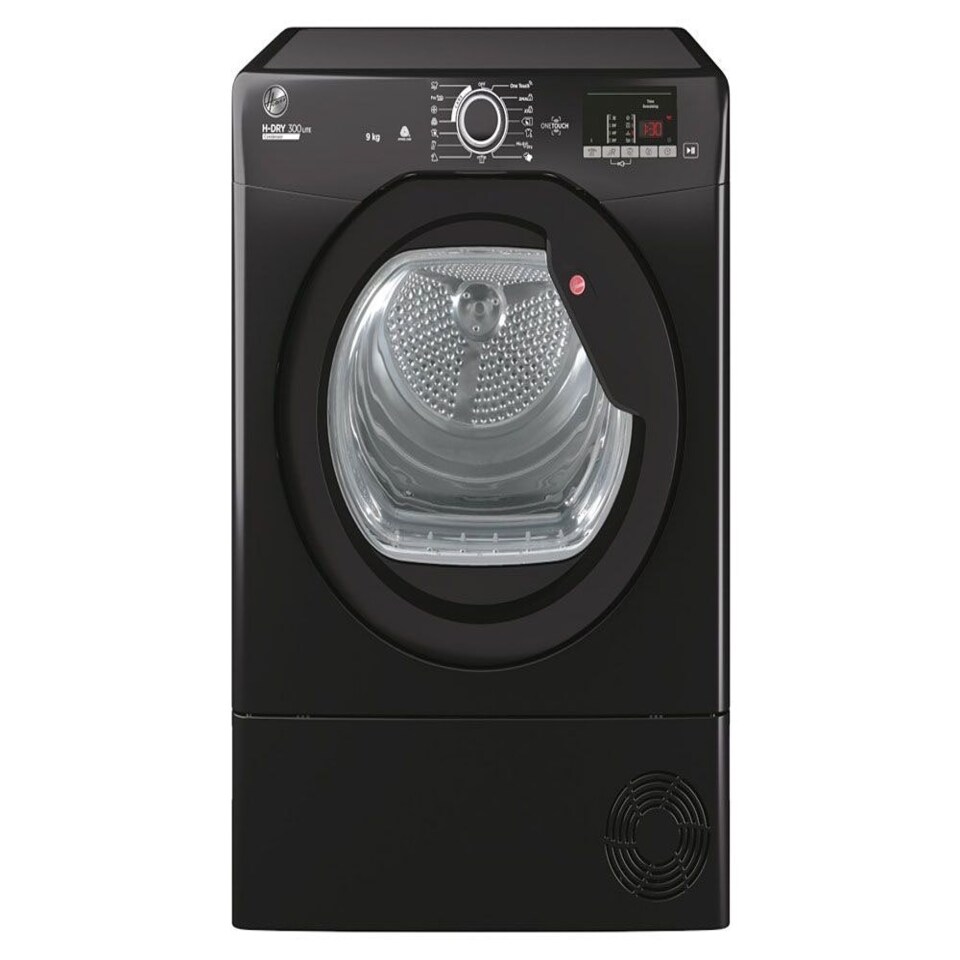 image 1 of Hoover HLEC9DGB 9KG Condenser Freestanding Black Tumble Dryer