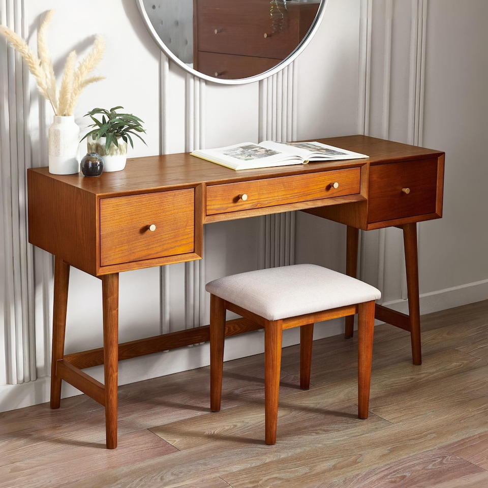 image 1 of Lowry Dressing Table And Stool Set