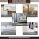 image 4 of HOMCOM Sliding Barn Door Closet Hardware Track Kit for Slingle Door 6.5FT/2000mm Brown